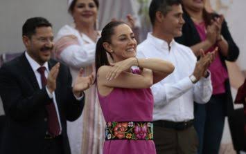 Claudia Sheinbaum llega a San Luis Potosí para defender la continuidad de la&nbsp;4T