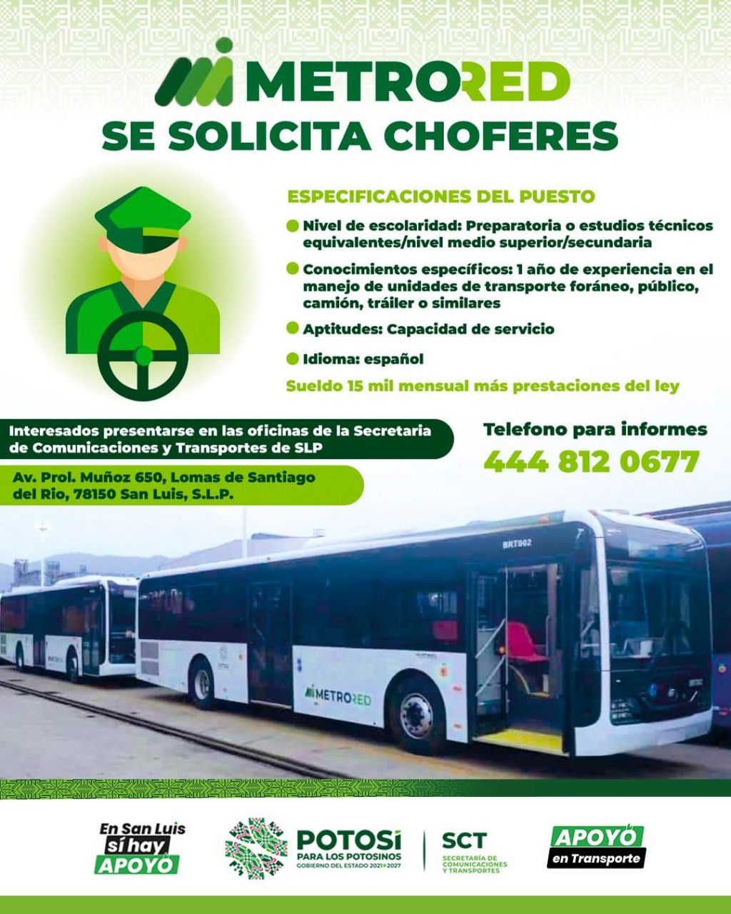 OPERADORES DE METRORED ACCEDERÁN A SUELDOS COMPETITIVOS: GOBERNADOR&nbsp;