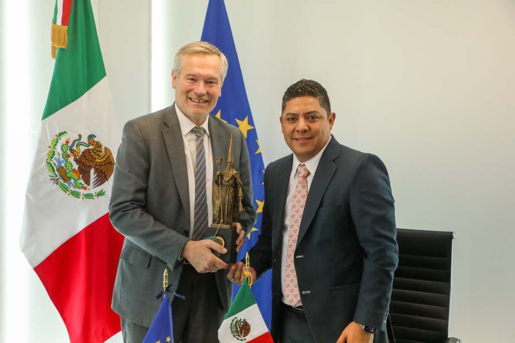 SLP, CON MIRAS A AUMENTAR SU COMPETITIVIDAD, AFIRMA EL GOBERNADOR ANTE EMBAJADOR DE LA UNIÓN&nbsp;EUROPEA