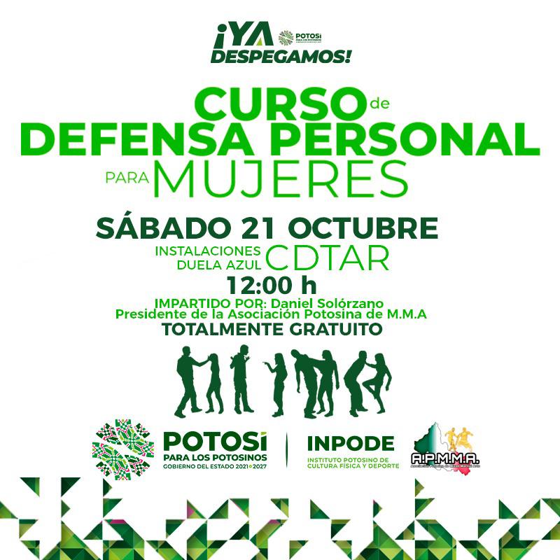 OFRECE GOBIERNO ESTATAL CURSO GRATUITO DE DEFENSA&nbsp;PERSONAL