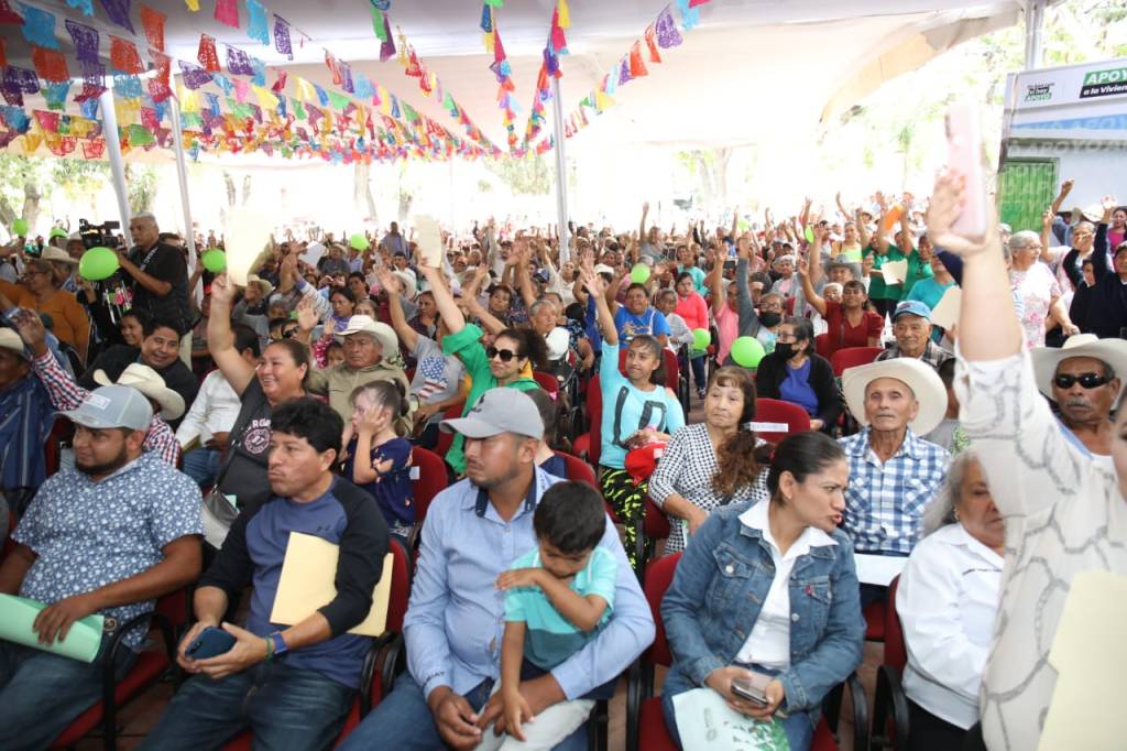 HABITANTES DE ALAQUINES AGRADECEN APOYO DE RICARDO&nbsp;GALLARDO