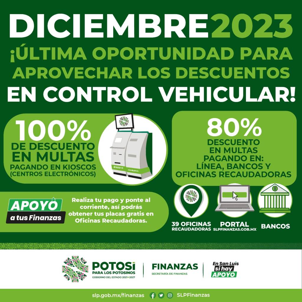 GOBIERNO EXTIENDE DESCUENTOS DE CONTROL VEHICULAR DURANTE&nbsp;DICIEMBRE