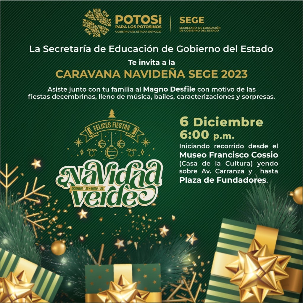 GOBIERNO REALIZARÁ CARAVANA NAVIDEÑA EN LA CAPITAL&nbsp;POTOSINA