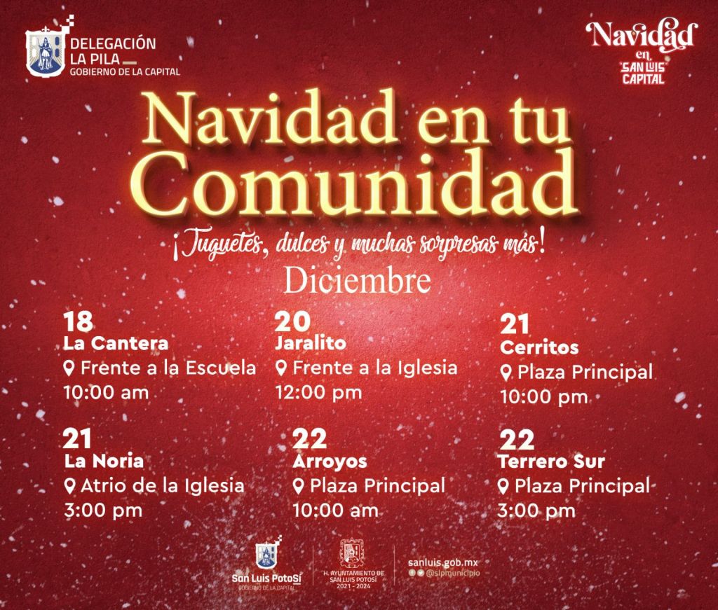 Gobierno de la Capital celebra la Navidad en La Pila y sus comunidades con una serie de&nbsp;Posadas