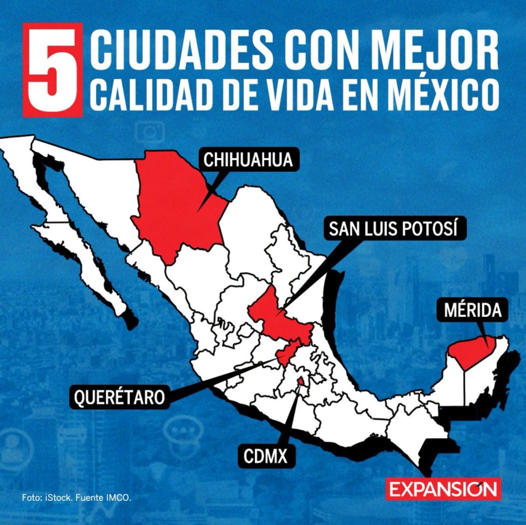 Revista Expansión destaca a San Luis Capital como la segunda mejor ciudad para vivir en&nbsp;México.