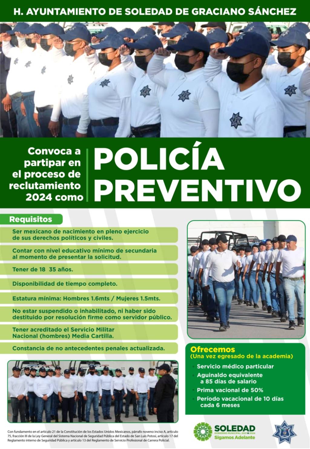 CONVOCATORIA A POLICÍA PREVENTIVO 2024 EN SOLEDAD, PARA FORTALECER LA PAZ&nbsp;SOCIAL