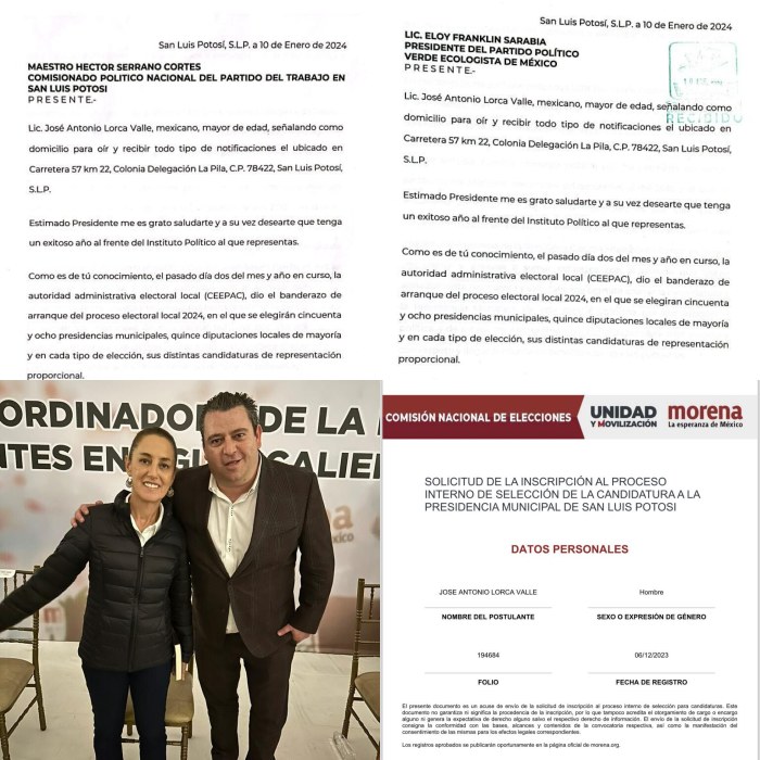 Toño Lorca formaliza la solicitud al PVEM y PT para apoyar su candidatura a la Capital del&nbsp;Estado