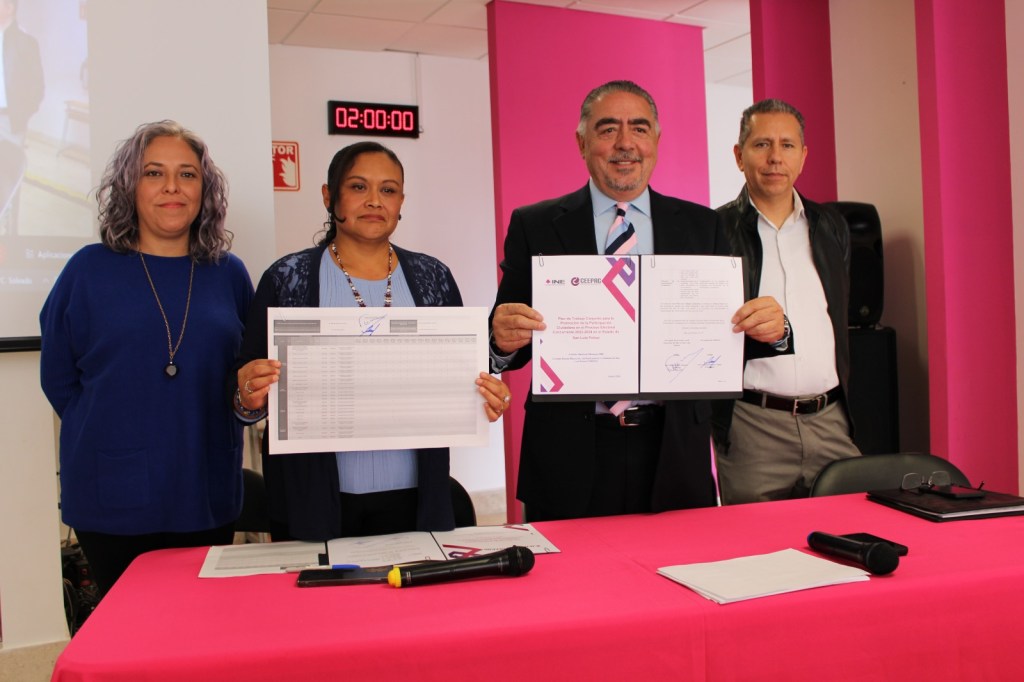 CEEPAC E INE SLP FIRMAN PLAN DE TRABAJO&nbsp;CONJUNTO