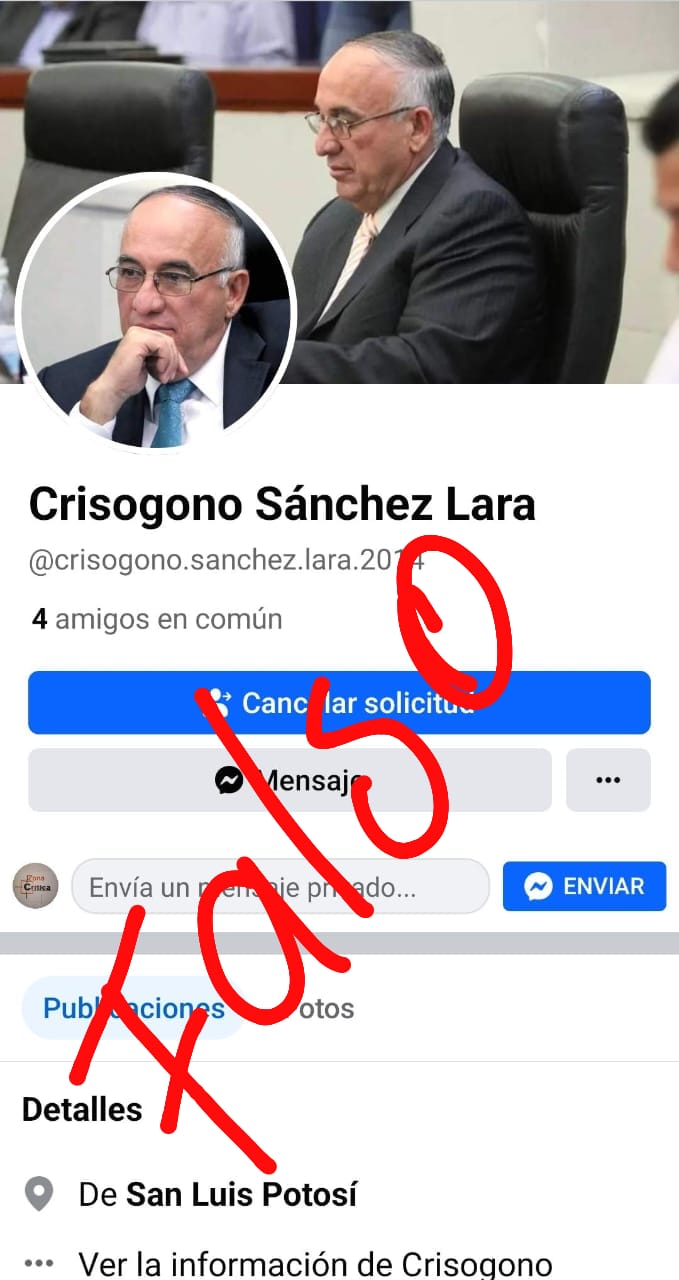 ALERTA SEER SOBRE PERFIL FALSO EN REDES&nbsp;SOCIALES
