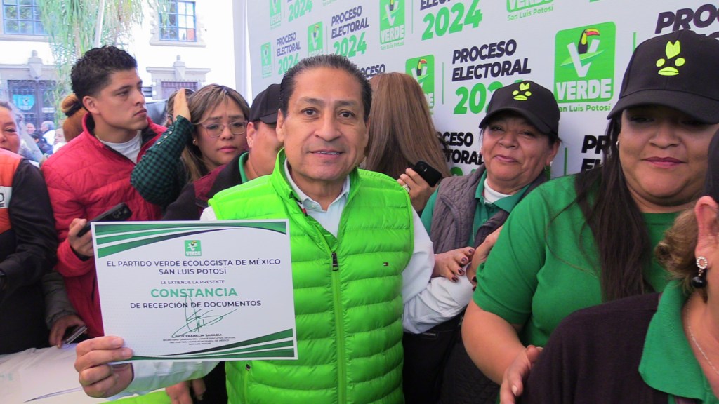 SE REGISTRA GILBERTO HERNÁNDEZ VILLAFUERTE COMO PRECANDIDATO A LA ALCALDÍA DE SLP POR EL&nbsp;PVEM.
