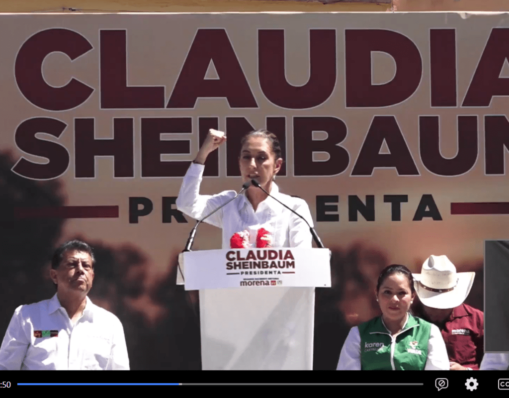 “MUJERES DE 60 A 64 AÑOS DE EDAD TODAS TENDRÁN UN APOYO DEL GOBIERNO DE LA REPÚBLICA FORTALECER SU AUTONOMÍA” CLAUDIA SHEIMBUAUM EN&nbsp;SLP-