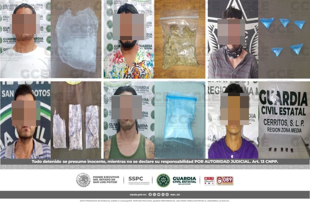 OFICIALES DE GUARDIA CIVIL ESTATAL DETIENE A 19 PERSONAS CON DOSIS DE&nbsp;DROGA