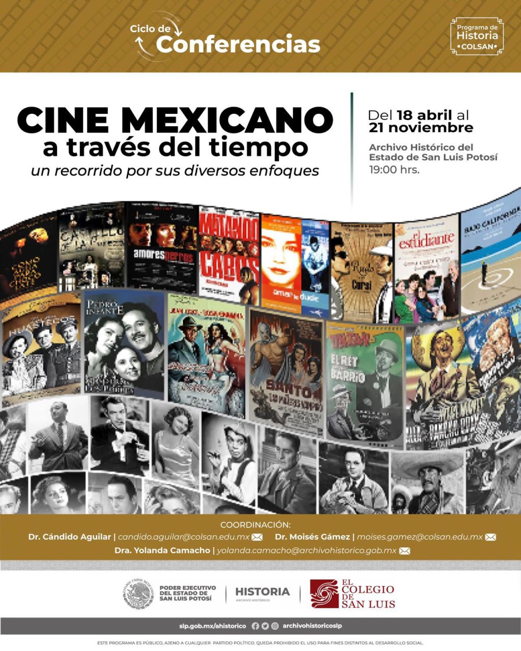 INVITAN A CONFERENCIAS DE HISTORIA DEL CINE&nbsp;MEXICANO