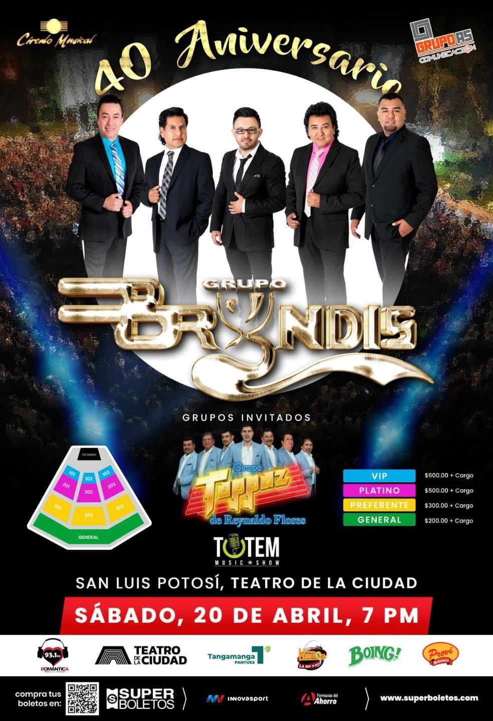 GRUPO BRYNDIS CELEBRARÁ 40 ANIVERSARIO EN EL&nbsp;TANGAMANGA