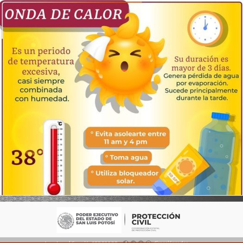 EXHORTAN A LA POBLACIÓN A FORTALECER PREVENCIÓN POR OLAS DE&nbsp;CALOR