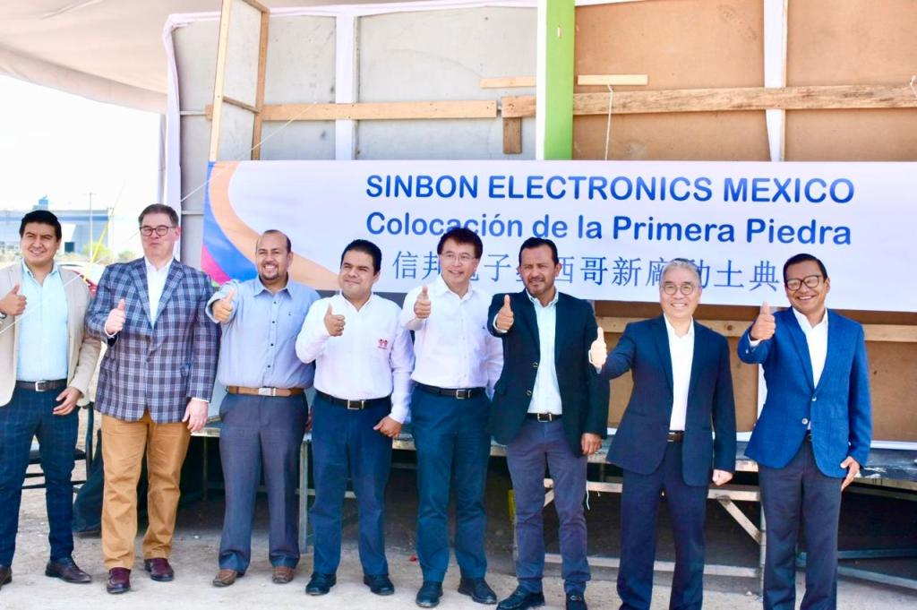 COLOCAN PRIMERA PIEDRA DE LA EMPRESA SINBON ELECTRONICS&nbsp;MÉXICO