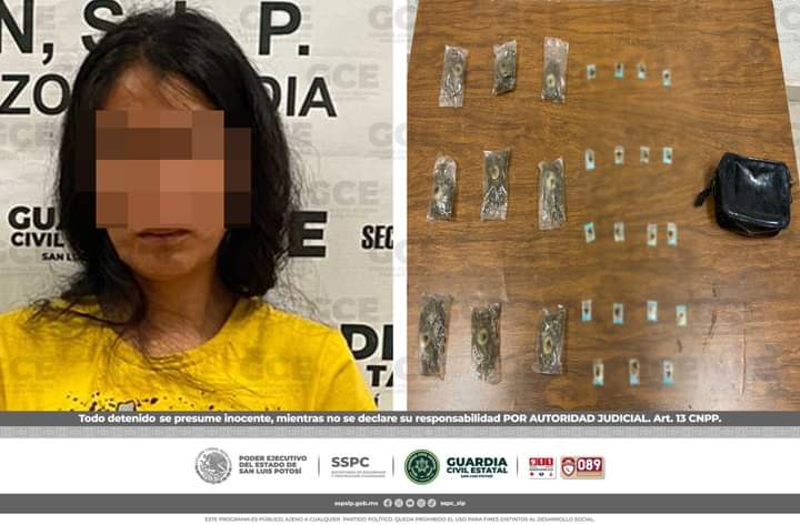 GUARDIA CIVIL ESTATAL DESMANTELA POSIBLE “PUNTO” DE VENTA DE DROGA Y DETIENE A UNA&nbsp;MUJER