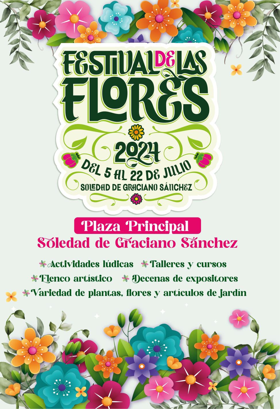 FESTIVAL DE LAS FLORES 2024, CADA VEZ MÁS CERCA, EN SOLEDAD DE GRACIANO&nbsp;SÁNCHEZ
