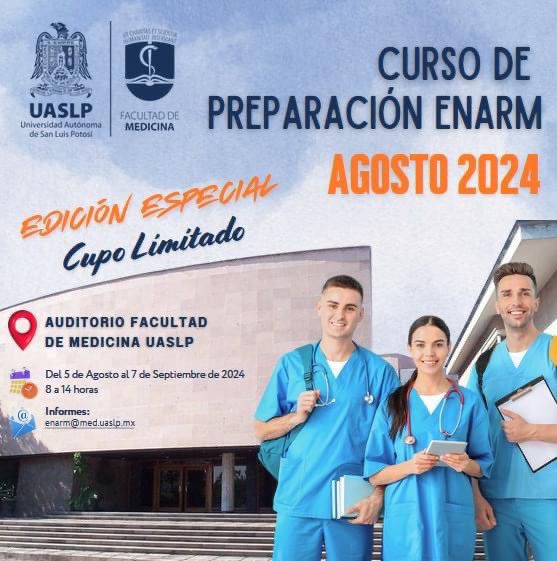Facultad de Medicina de la UASLP organiza edición especial del Curso de Preparación&nbsp;ENARM