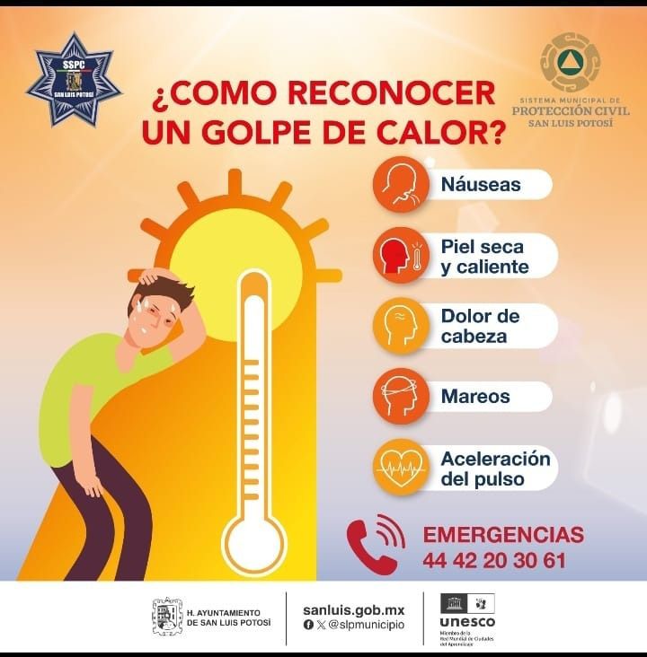 Debido a las altas temperaturas, Gobierno de la Capital, a través de Protección Civil, se mantiene&nbsp;alerta