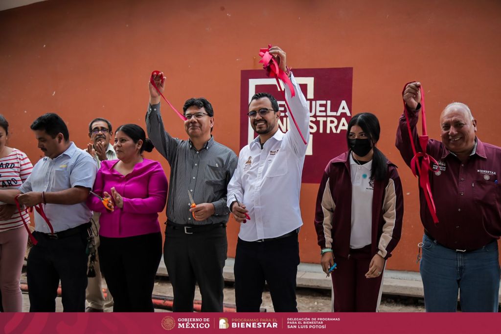Se inaugura techado de la secundaria técnica núm. 21 “Filomeno Mata”, beneficiaria del programa La Escuela es Nuestra en Villa de&nbsp;Reyes