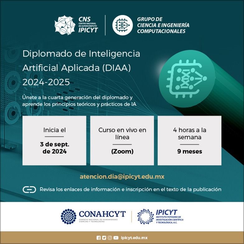 COPOCYT INVITA A PARTICIPAR EN DIPLOMADO DE INTELIGENCIA ARTIFICIAL