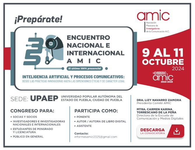 INVITAN A INVESTIGADORES EN COMUNICACIÓN A ENCUENTRO SOBRE INTELIGENCIA&nbsp;ARTIFICIAL