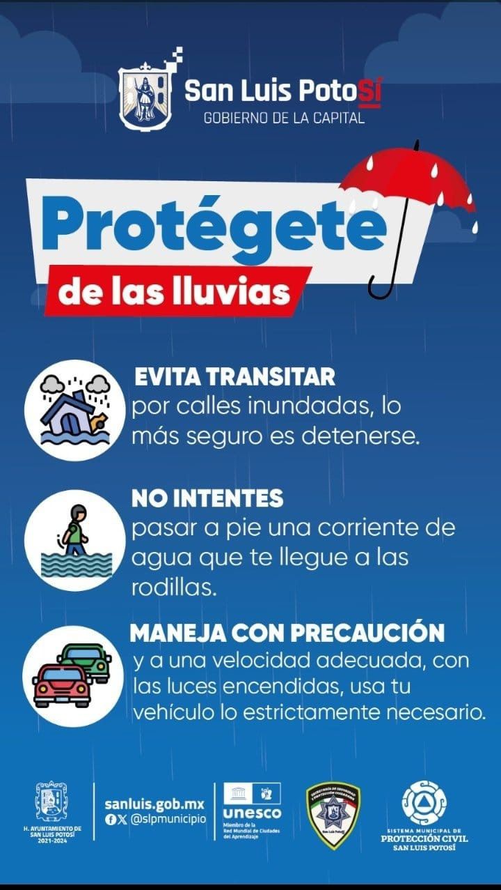 Reitera Gobierno de la Capital recomendaciones de Protección Civil por las&nbsp;lluvias