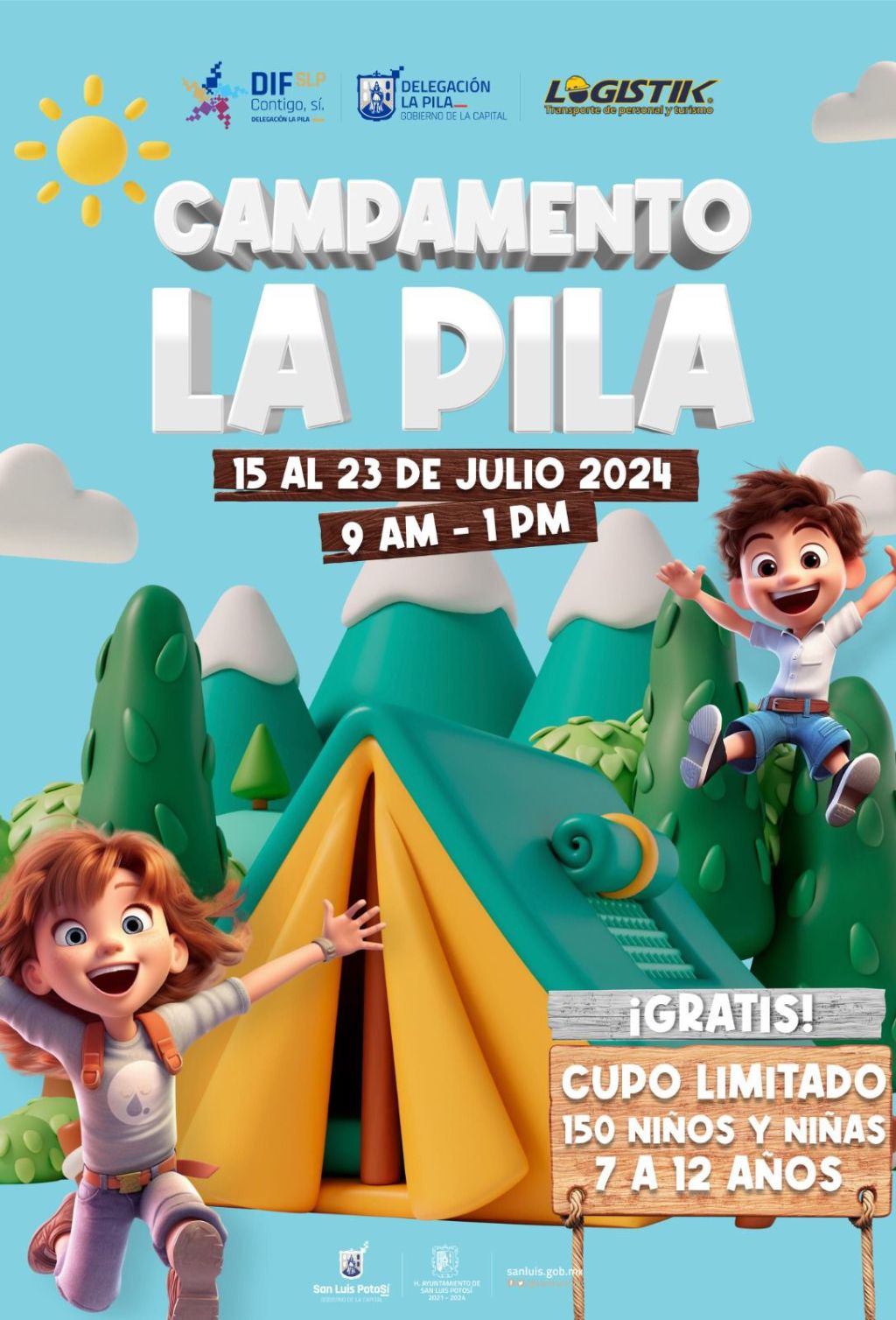 Gobierno de la Capital invita a inscribirse al Campamento de verano 2024 en la Delegación La&nbsp;Pila