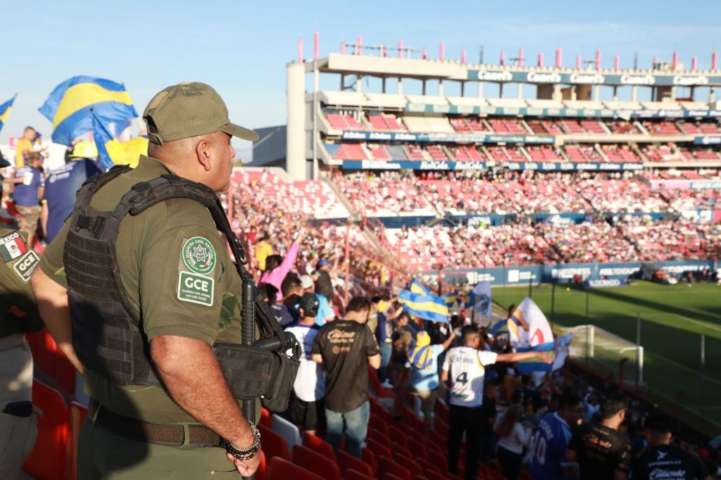 COORDINAN OPERATIVO DE SEGURIDAD EN EL ESTADIO POR TORNEO DE LA LIGA&nbsp;MX