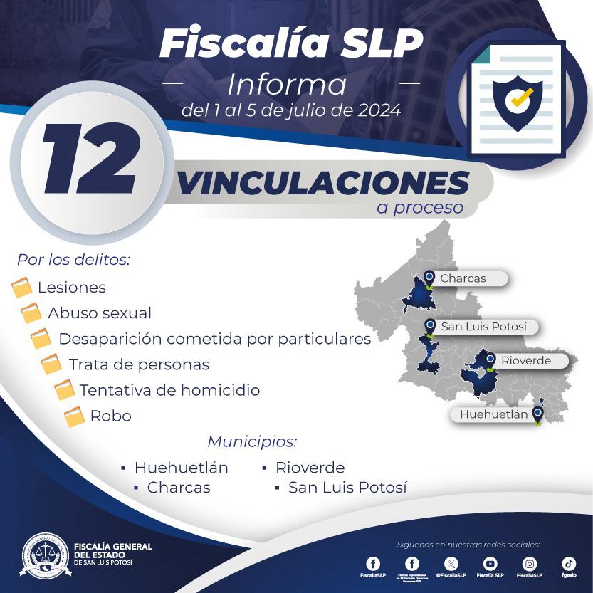 LOGRA FGESLP 12 VINCULACIONES EN LA PRIMERA SEMANA DE&nbsp;JULIO