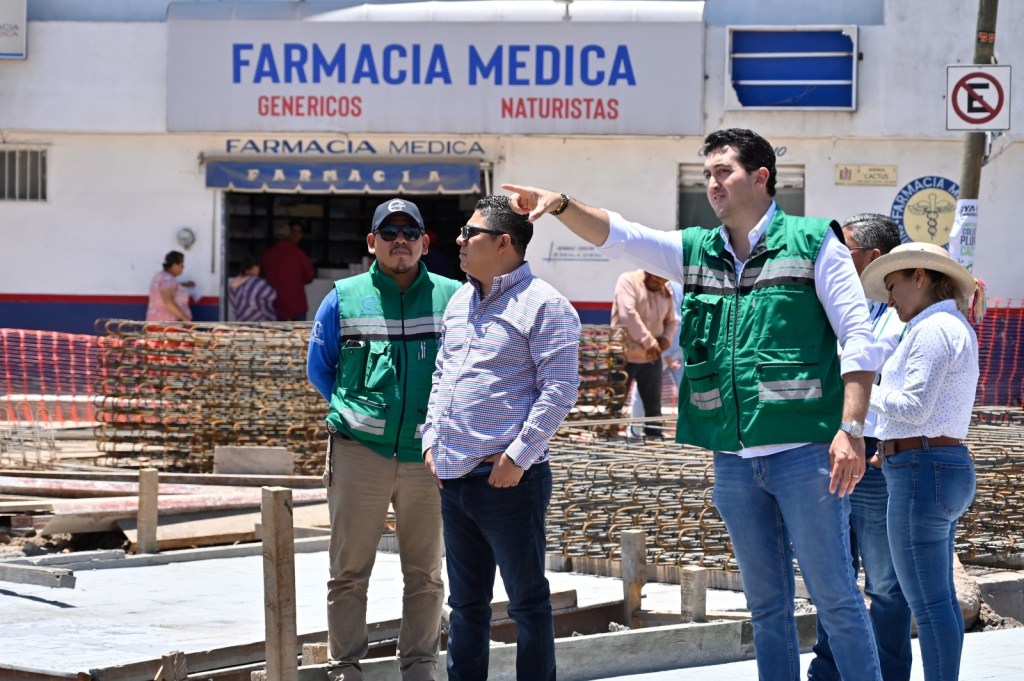 CONSTATA RICARDO GALLARDO AVANCES DEL COLECTOR PLUVIAL EN&nbsp;CACTUS