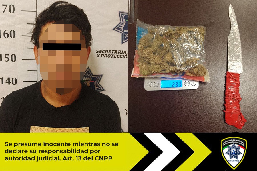 En la colonia Nueva Progreso, oficiales de Guardia Municipal detienen a un hombre por delitos contra la salud y portación de arma&nbsp;prohibida