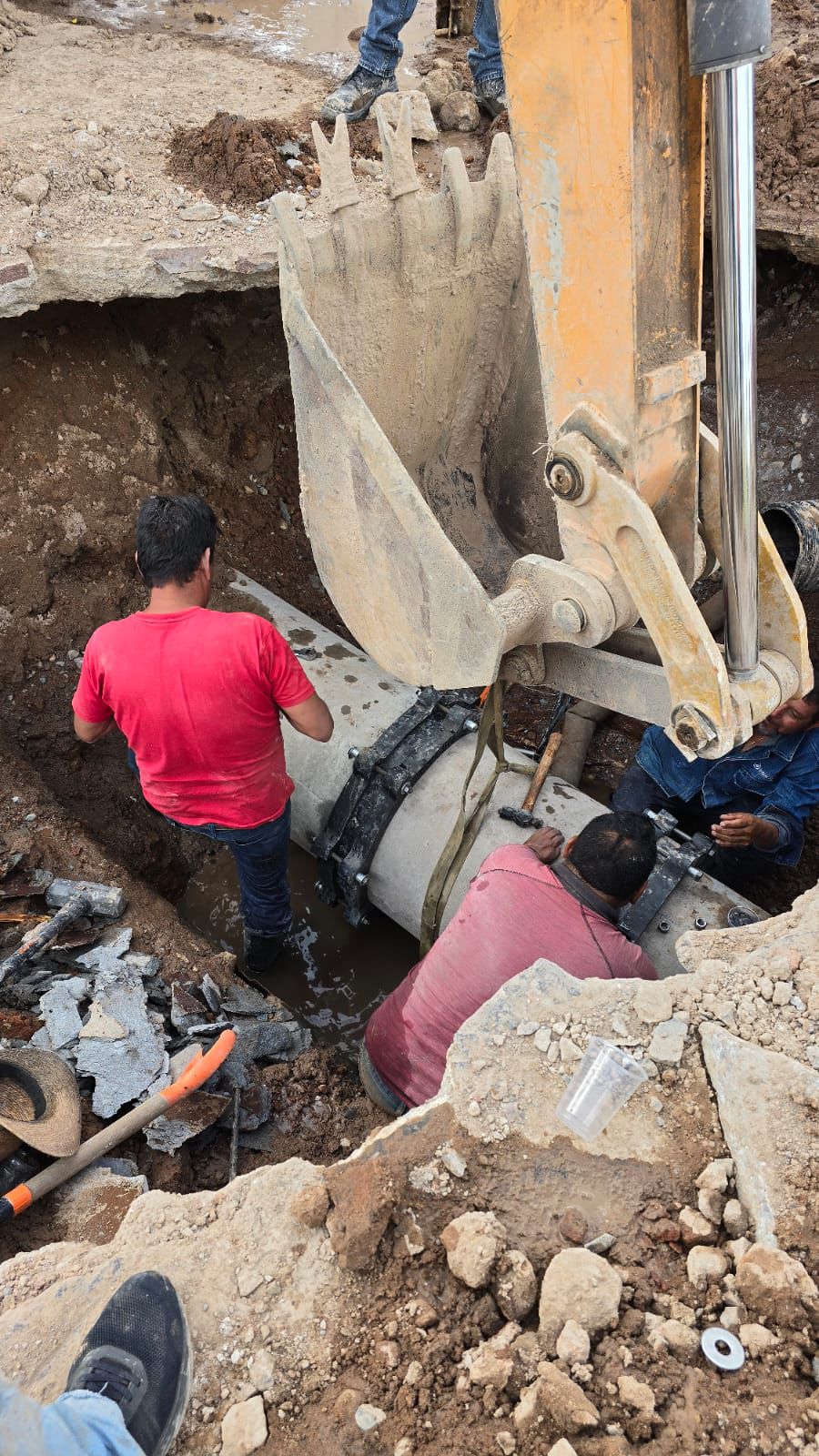 Interapas termina la reparación del ducto principal de “San&nbsp;Leonel”