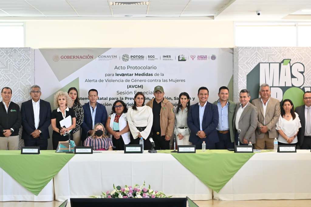 RETIRAN MEDIDAS DE ALERTA DE VIOLENCIA DE GÉNERO CONTRA LAS MUJERES EN MUNICIPIOS DE SLP 