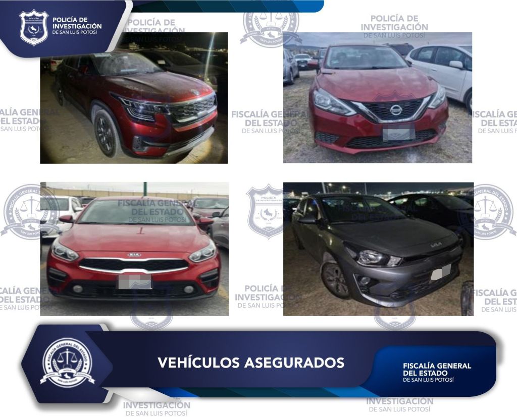 ASEGURA FISCALÍA DE SLP CUATRO VEHÍCULOS MÁS EN LA&nbsp;FENAPO