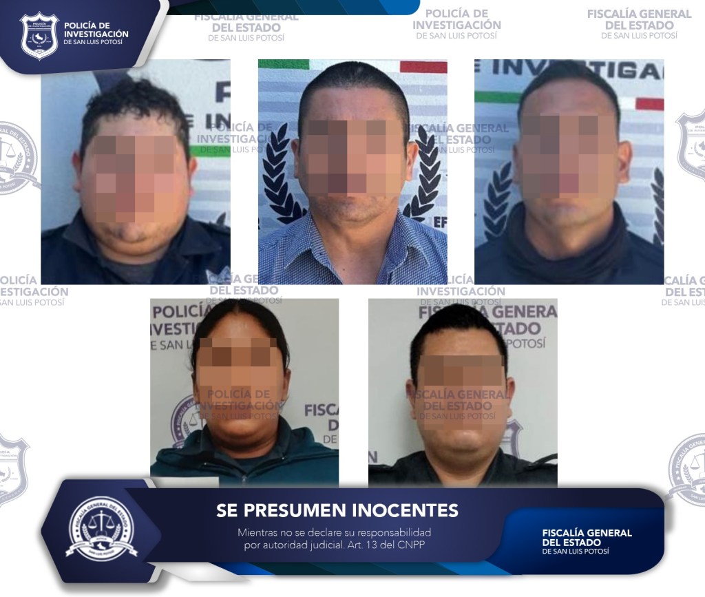 POR DELITOS COMETIDOS POR SERVIDORES PÚBLICOS Y ABUSO DE AUTORIDAD, PDI DETIENE A CINCO INDICIADOS EN&nbsp;MATEHUALA