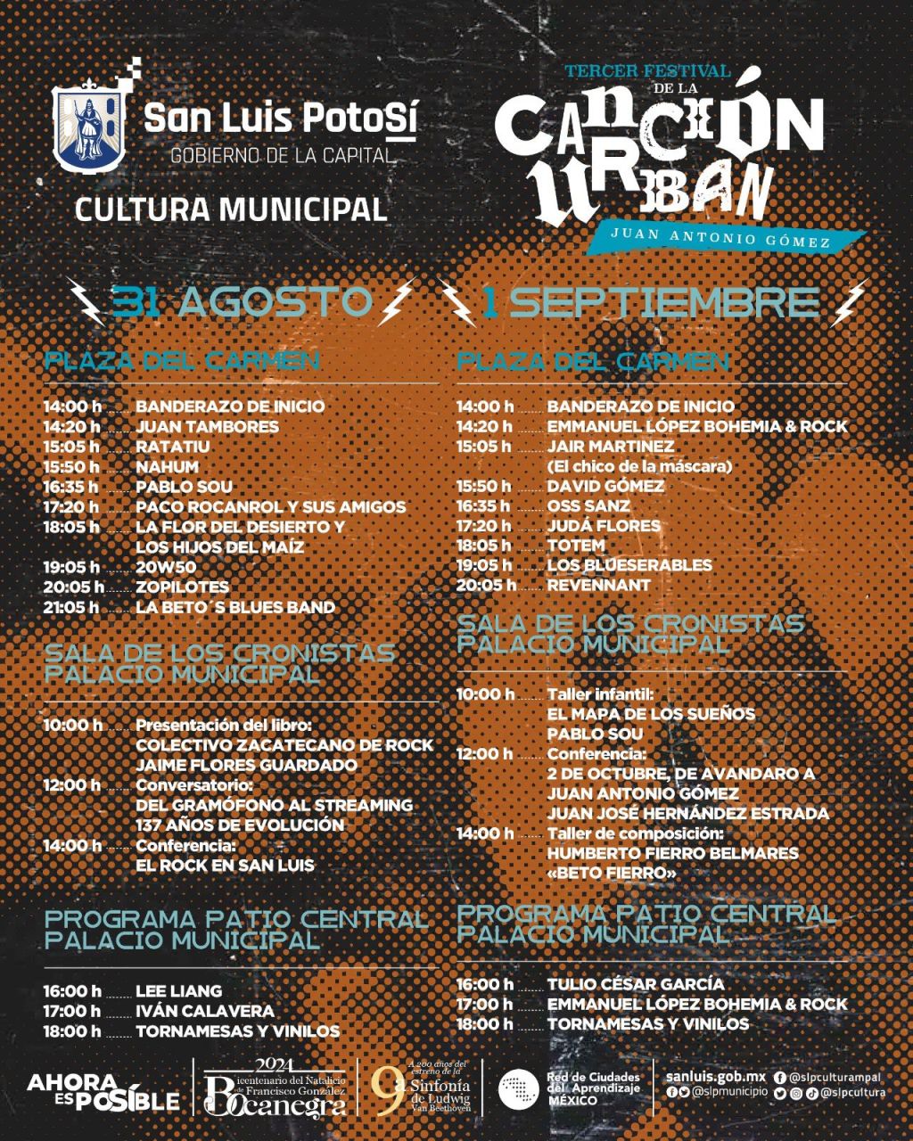 Cultura Municipal de San Luis Capital invita a la Tercera Edición del Festival de la Canción&nbsp;Urbana