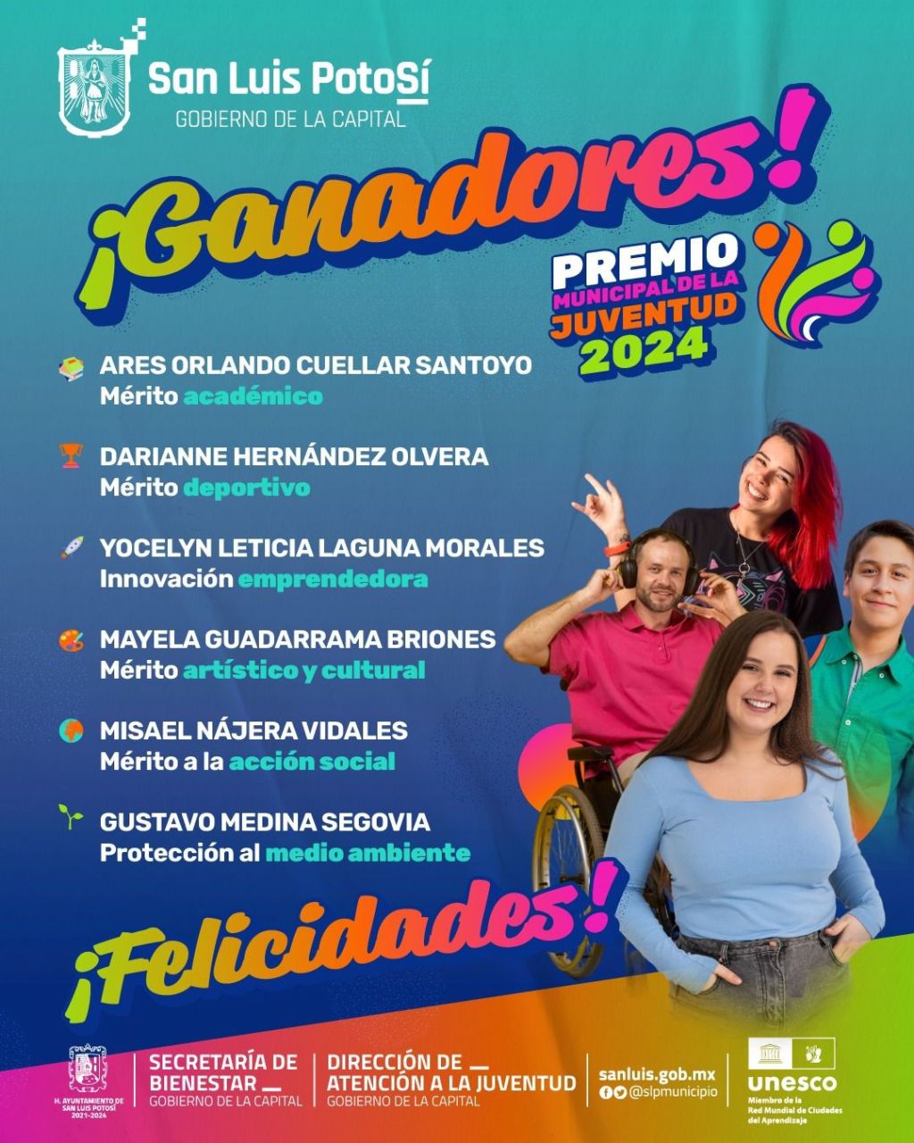 Comisión de Cultura, Recreación Deporte y Juventud elige a personas ganadoras del Premio Municipal de la Juventud 2024