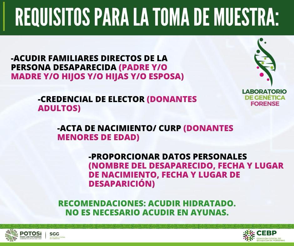 COMISIÓN DE BÚSQUEDA DE PERSONAS REALIZARÁ TOMA DE MUESTRAS EN&nbsp;MUNICIPIOS