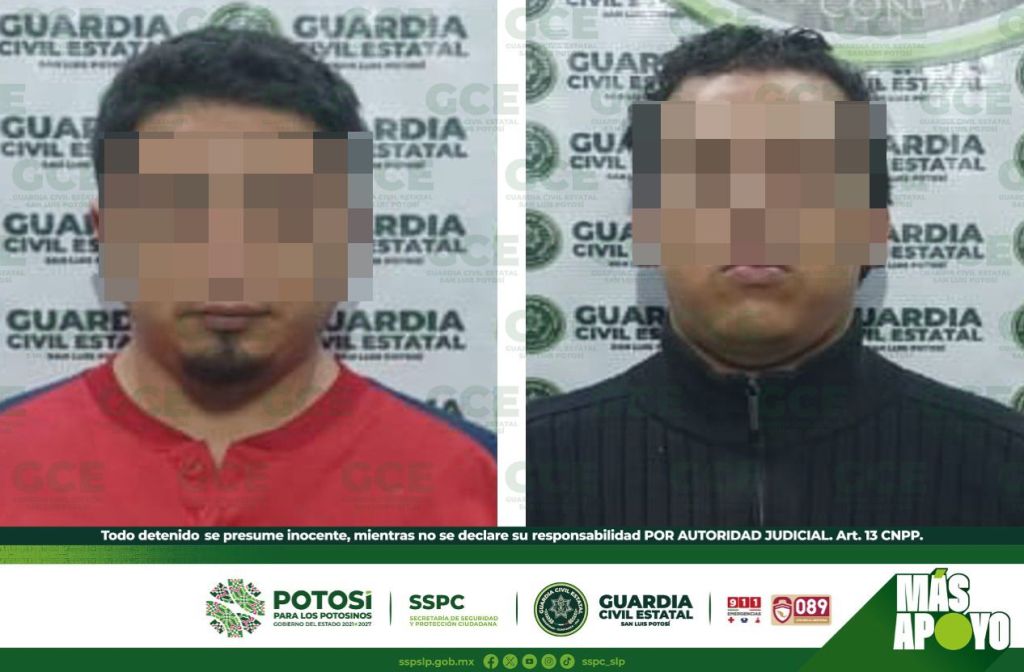 POR EL DELITO DE VIOLENCIA FAMILIAR, DOS MASCULINOS SON DETENIDOS POR LA GUARDIA CIVIL&nbsp;ESTATAL