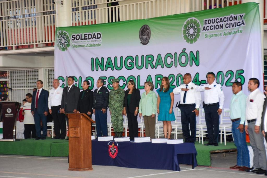 MÁS DE 45 MIL ESTUDIANTES DEL NIVEL BÁSICO INICIAN CICLO ESCOLAR 2024-2025 EN SOLEDAD DE GRACIANO&nbsp;SÁNCHEZ