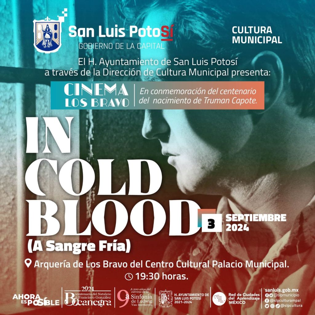 Cultura Municipal invita al Ciclo de Cine: Retratos de Capote – De la Página a la Pantalla de Cinema Los&nbsp;Bravo