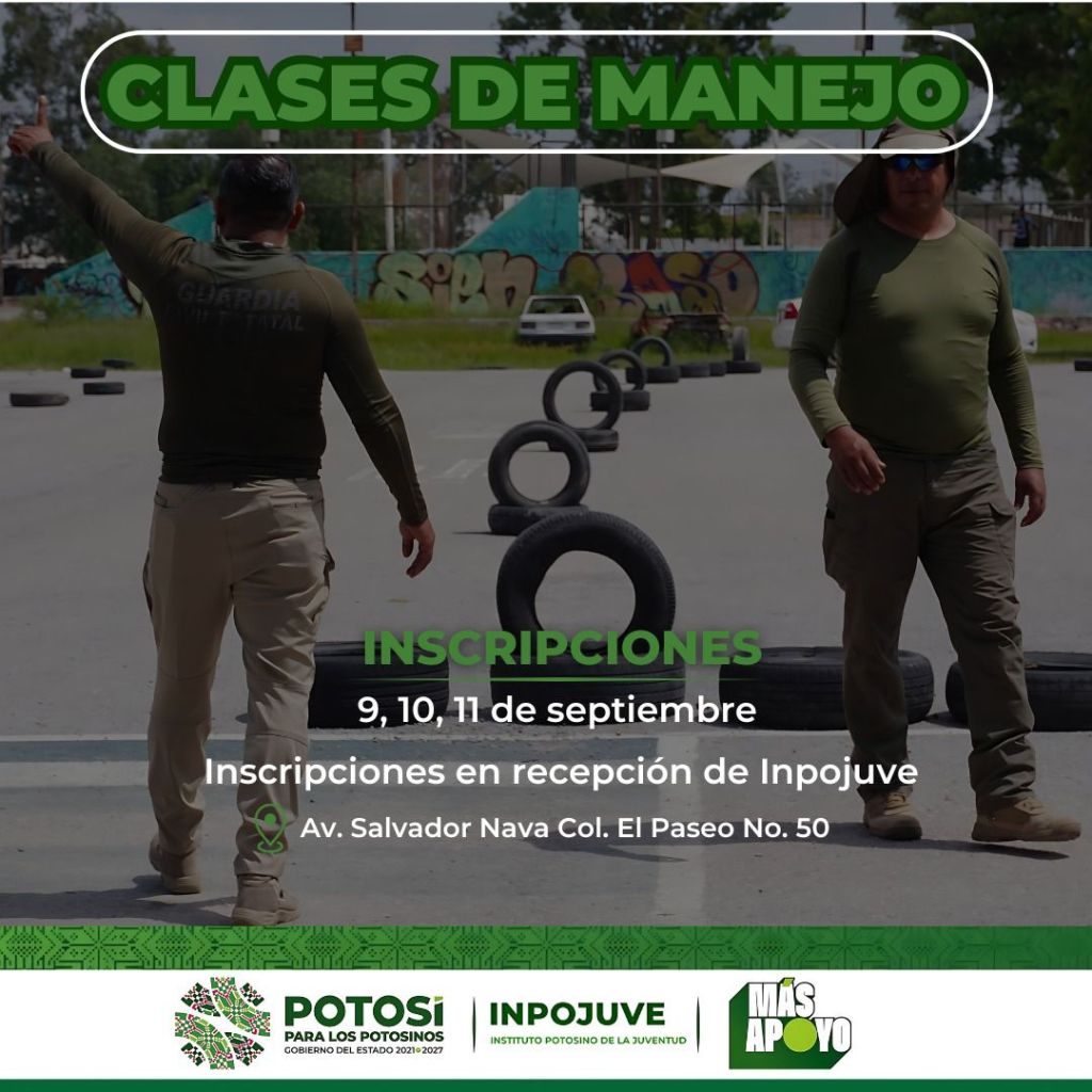 JÓVENES RECIBEN MÁS APOYO CON CLASES DE&nbsp;MANEJO
