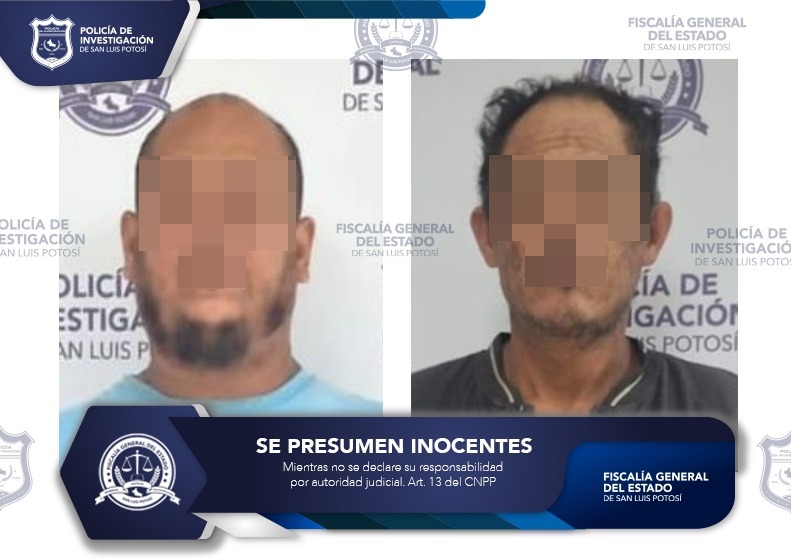 AGENTES DE LA FGESLP CAPTURAN A DOS SUJETOS INDICIADOS POR HOMICIDIO EN VILLA DE&nbsp;REYES