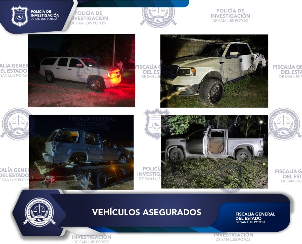FGESLP ASEGURA VEHÍCULOS Y OBJETOS EN ORDEN DE CATEO REALIZADO EN LA&nbsp;HUASTECA