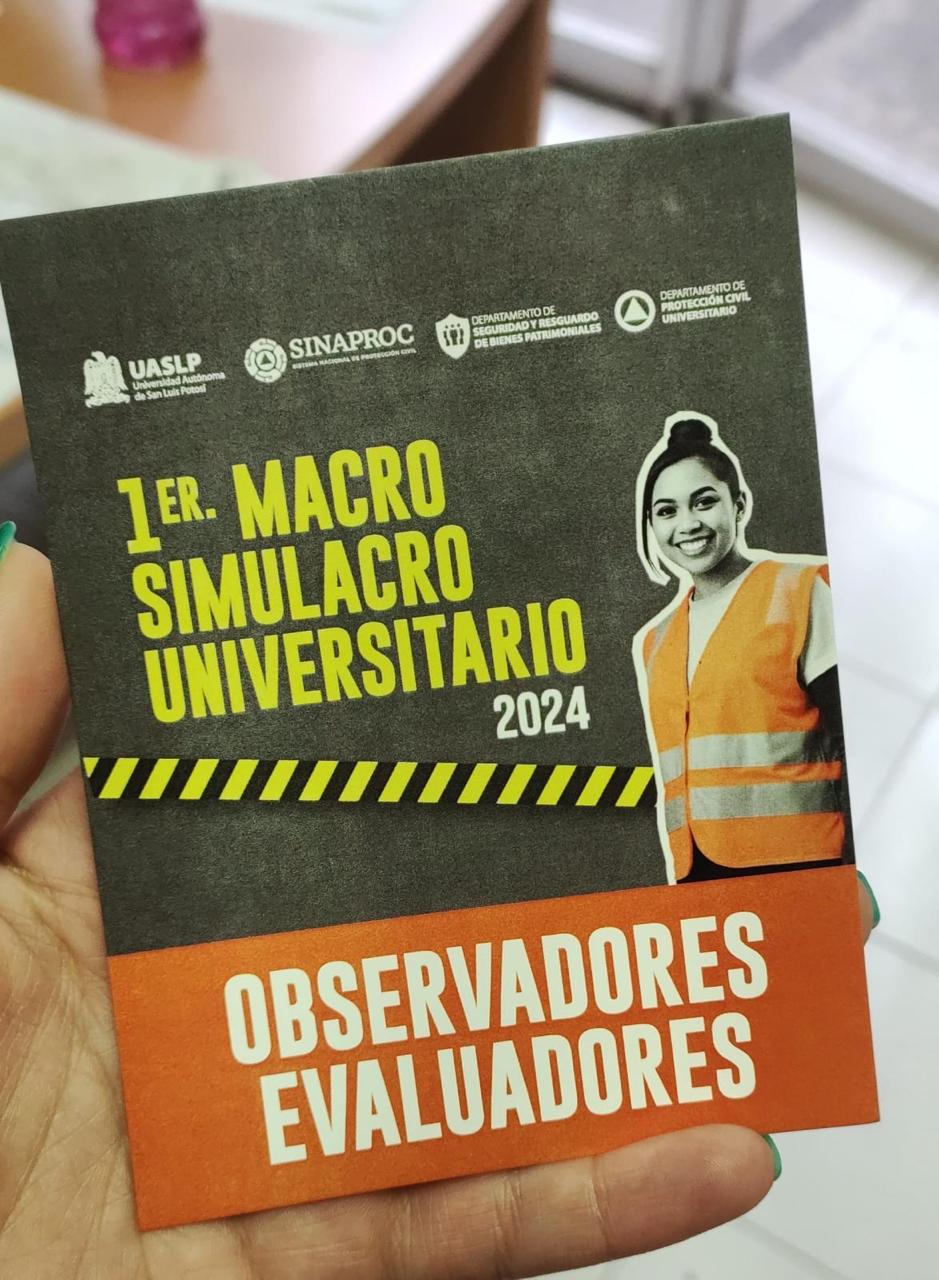 Megasimulacro en la UASLP reforzará cultura de prevención y autoprotección de futuros profesionistas