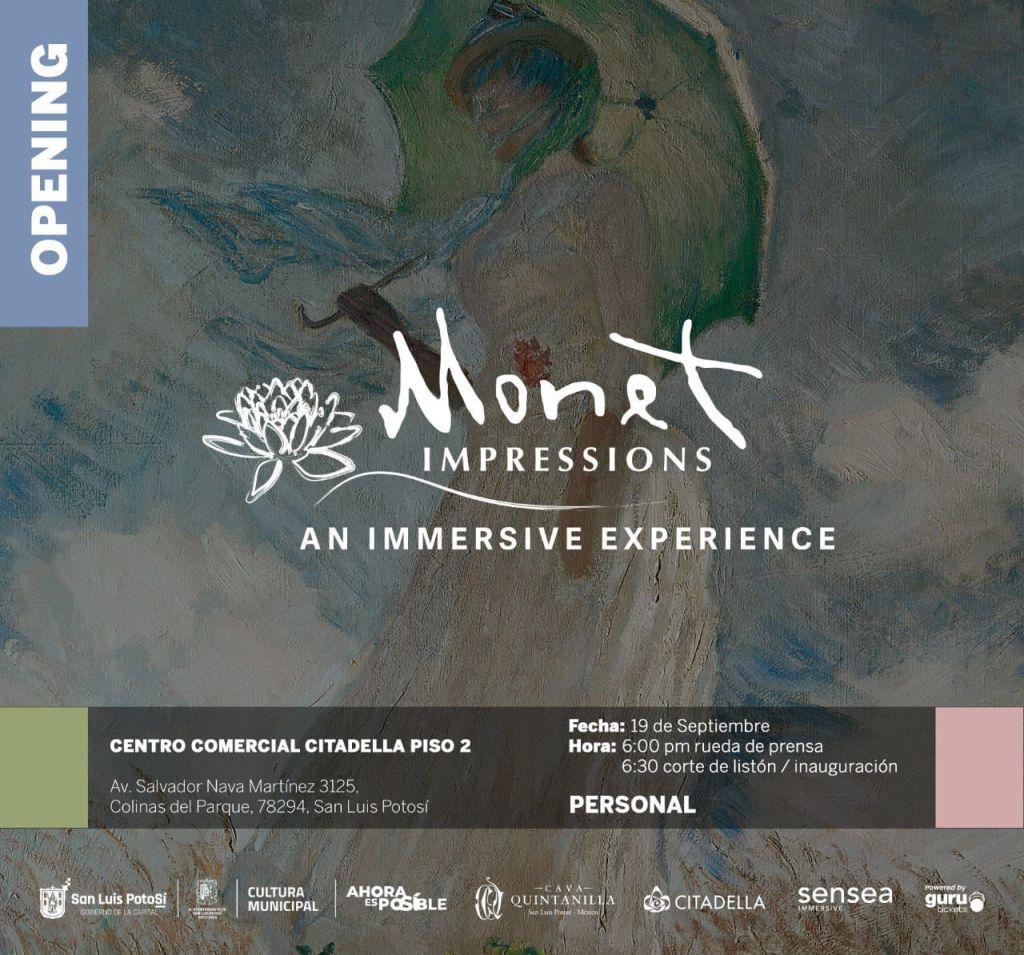 Cultura Municipal invita a la Inauguración de la Exposición “Monet Impressions” 