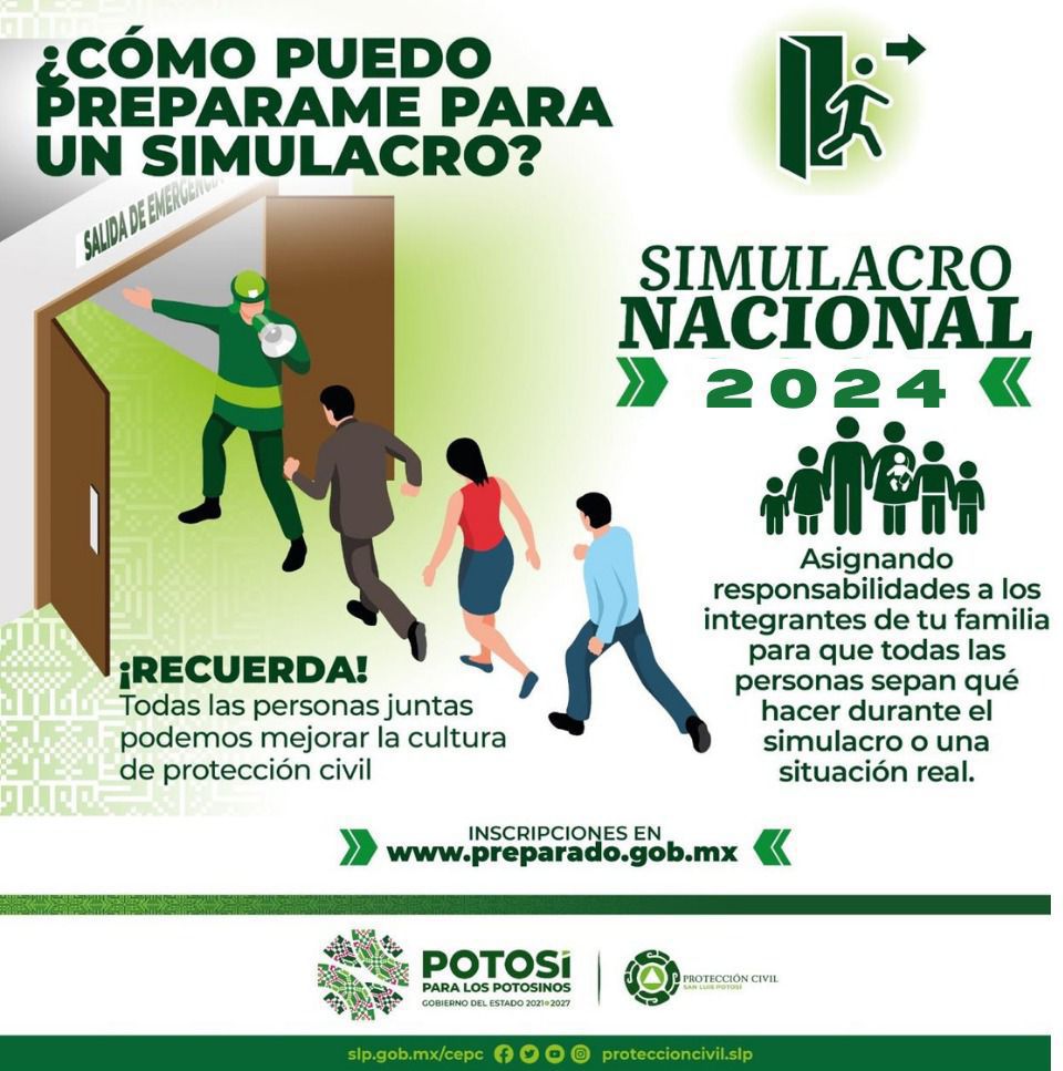 SAN LUIS POTOSÍ LISTO PARA EL SIMULACRO NACIONAL&nbsp;2024