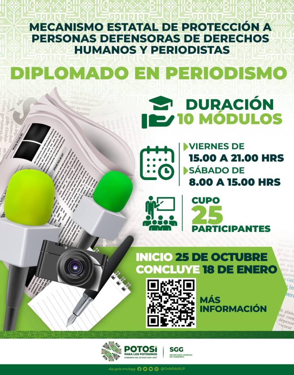 EL ESTADO PROFESIONALIZA A PERIODISTAS Y DEFENSORES DE DERECHOS&nbsp;HUMANOS